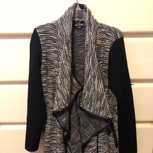 Bebe Cardigan -Black/White/Grey